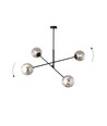 Linear 4 Svart/Grafit pendellampa - Ø14 cm, E14, 230V, utan ljuskälla