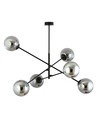 Linear 6 Svart/Grafit pendellampa - Ø14 cm, E14, 230V, utan ljuskälla