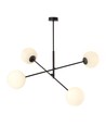 Linear 4 Svart/Opal pendellampa - Ø15 cm, E14, 230V, utan ljuskälla
