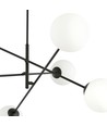 Linear 6 Svart/Opal pendellampa - Ø15 cm, E14, 230V, utan ljuskälla