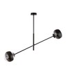 Linear 2 Svart/Randig pendellampa - Ø14 cm, E14, 230V, utan ljuskälla