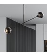 Linear 2 Svart/Randig pendellampa - Ø14 cm, E14, 230V, utan ljuskälla