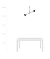Linear 2 Svart/Randig pendellampa - Ø14 cm, E14, 230V, utan ljuskälla