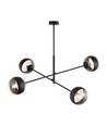 Linear 4 Svart/Rand pendellampa - Ø14 cm, E14, 230V, utan ljuskälla