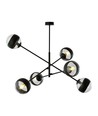 Linear 6 Svart/Rand pendellampa - Ø14 cm, E14, 230V, utan ljuskälla