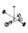 Linear 6 Svart/Rand pendellampa - Ø14 cm, E14, 230V, utan ljuskälla