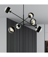Linear 6 Svart/Rand pendellampa - Ø14 cm, E14, 230V, utan ljuskälla