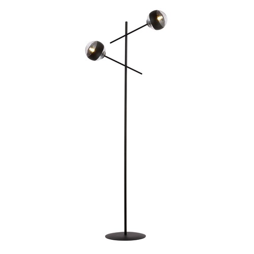 Linear LP2 Svart/Randig golvlampa - Ø14 cm, E14, 230V, utan ljuskälla