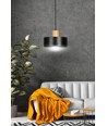 Torin 1 Svart pendellampa - E27, 230V, utan ljuskälla