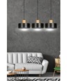Torin 3 Svart pendellampa - E27, 230V, utan ljuskälla