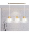 Torin 3 Vit pendellampa - E27, 230V, utan ljuskälla