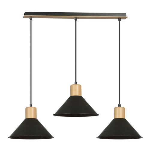 Rowen 3 Svart pendellampa - E27, 230V, utan ljuskälla