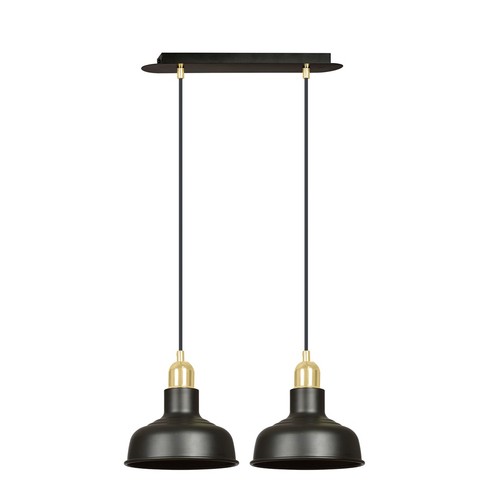 Ibor 2 Svart pendellampa - E27, 230V, utan ljuskälla