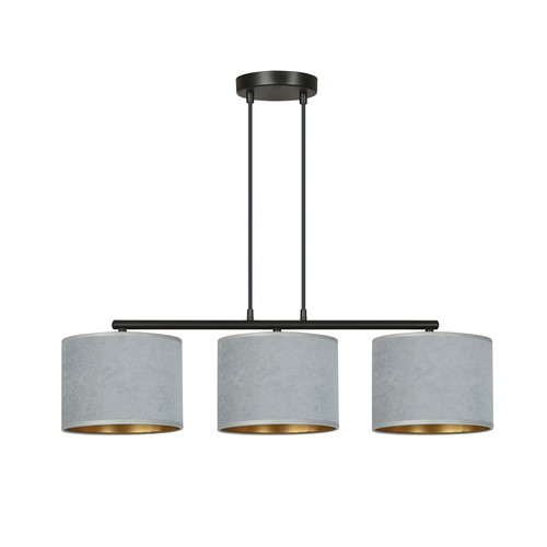 Hilde 3 Svart/Grå pendellampa - Ø20 cm, E27, 230V, utan ljuskälla
