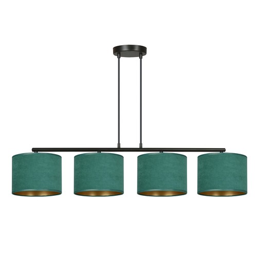 Hilde 4 Svart/Grön pendellampa - Ø20 cm, E27, 230V, utan ljuskälla