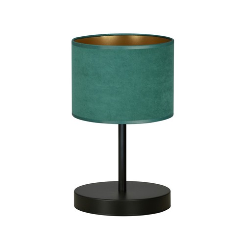 Hilde LN1 Svart/Grön bordslampa - Ø20 cm, E27, 230V, utan ljuskälla