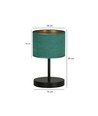 Hilde LN1 Svart/Grön bordslampa - Ø20 cm, E27, 230V, utan ljuskälla
