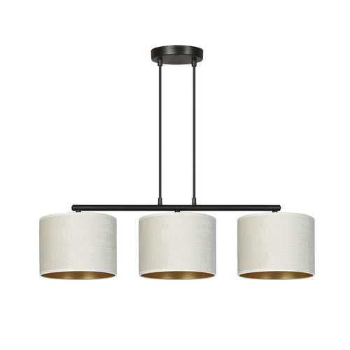 Hilde 3 Svart/Vit pendellampa - Ø20 cm, E27, 230V, utan ljuskälla