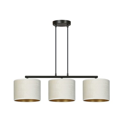 Hilde 3 Svart/Vit pendellampa - Ø20 cm, E27, 230V, utan ljuskälla