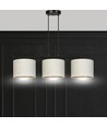 Hilde 3 Svart/Vit pendellampa - Ø20 cm, E27, 230V, utan ljuskälla