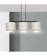 Hilde 3 Svart/Vit pendellampa - Ø20 cm, E27, 230V, utan ljuskälla