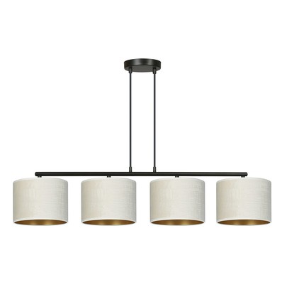 Hilde 4 Svart/Vit pendellampa - Ø20 cm, E27, 230V, utan ljuskälla