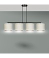 Hilde 4 Svart/Vit pendellampa - Ø20 cm, E27, 230V, utan ljuskälla