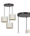 Hilde 3 Svart Premium Vit pendellampa - Ø20 cm, E27, 230V, utan ljuskälla