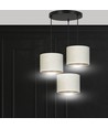 Hilde 3 Svart Premium Vit pendellampa - Ø20 cm, E27, 230V, utan ljuskälla