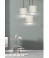 Hilde 3 Svart Premium Vit pendellampa - Ø20 cm, E27, 230V, utan ljuskälla
