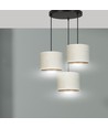 Hilde 3 Svart Premium Vit pendellampa - Ø20 cm, E27, 230V, utan ljuskälla