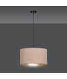 Hilde 1 Svart/Rosa pendellampa - Ø35 cm, E27, 230V, utan ljuskälla