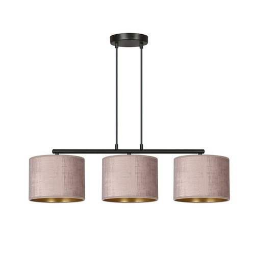 Hilde 3 Svart/Rosa pendellampa - Ø20 cm, E27, 230V, utan ljuskälla