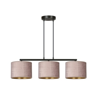 Hilde 3 Svart/Rosa pendellampa - Ø20 cm, E27, 230V, utan ljuskälla