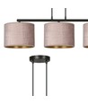Hilde 3 Svart/Rosa pendellampa - Ø20 cm, E27, 230V, utan ljuskälla