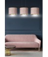 Hilde 3 Svart/Rosa pendellampa - Ø20 cm, E27, 230V, utan ljuskälla