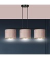 Hilde 3 Svart/Rosa pendellampa - Ø20 cm, E27, 230V, utan ljuskälla