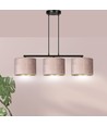 Hilde 3 Svart/Rosa pendellampa - Ø20 cm, E27, 230V, utan ljuskälla