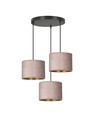 Hilde 3 Svart Premium Rosa pendellampa - Ø20 cm, E27, 230V, utan ljuskälla