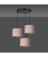 Hilde 3 Svart Premium Rosa pendellampa - Ø20 cm, E27, 230V, utan ljuskälla