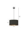 Hilde 1 Svart pendellampa - Ø35 cm, E27, 230V, utan ljuskälla