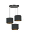Hilde 3 Premium Svart pendellampa - Ø20 cm, E27, 230V, utan ljuskälla