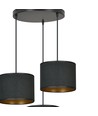 Hilde 3 Premium Svart pendellampa - Ø20 cm, E27, 230V, utan ljuskälla