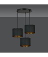 Hilde 3 Premium Svart pendellampa - Ø20 cm, E27, 230V, utan ljuskälla