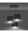 Hilde 3 Premium Svart pendellampa - Ø20 cm, E27, 230V, utan ljuskälla