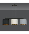 Hilde 3 Svart Mix pendellampa - Ø20 cm, E27, 230V, utan ljuskälla