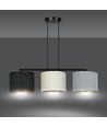 Hilde 3 Svart Mix pendellampa - Ø20 cm, E27, 230V, utan ljuskälla
