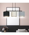 Hilde 3 Svart Mix pendellampa - Ø20 cm, E27, 230V, utan ljuskälla