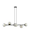 Rossi 6 Svart/Grafit pendellampa - Ø14 cm, E14, 230V, utan ljuskälla