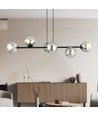 Rossi 6 Svart/Grafit pendellampa - Ø14 cm, E14, 230V, utan ljuskälla
